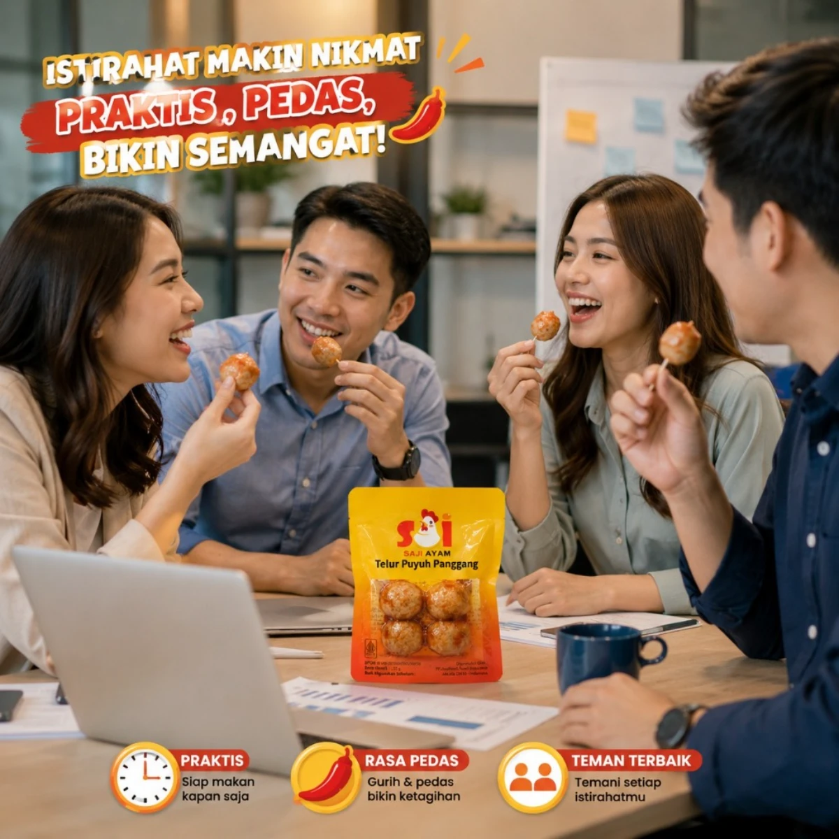 SAJI AYAM telur puyuh panggang / snack siap saji / EGG / Enak & Bergizi foto 5