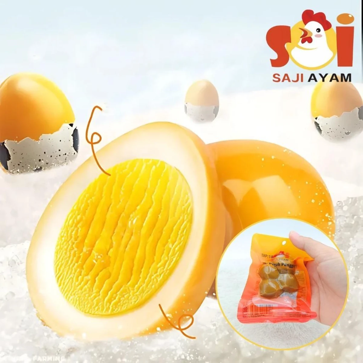 SAJI AYAM telur puyuh panggang / telur ayam panggang snack siap saji / EGG / Enak & Bergizi foto 3