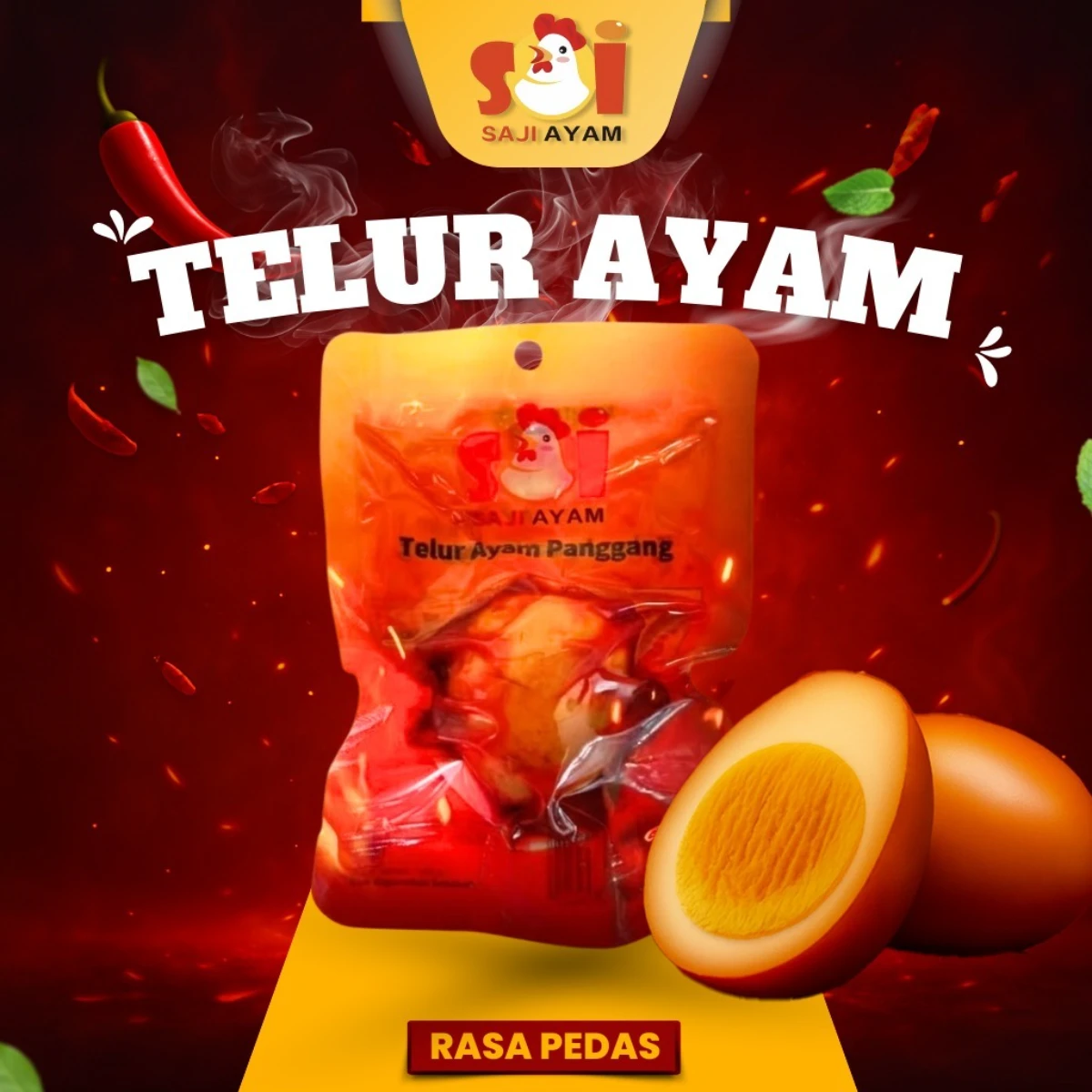 SAJI AYAM telur ayam panggang /snack siap saji / EGG Enak & Bergizi
