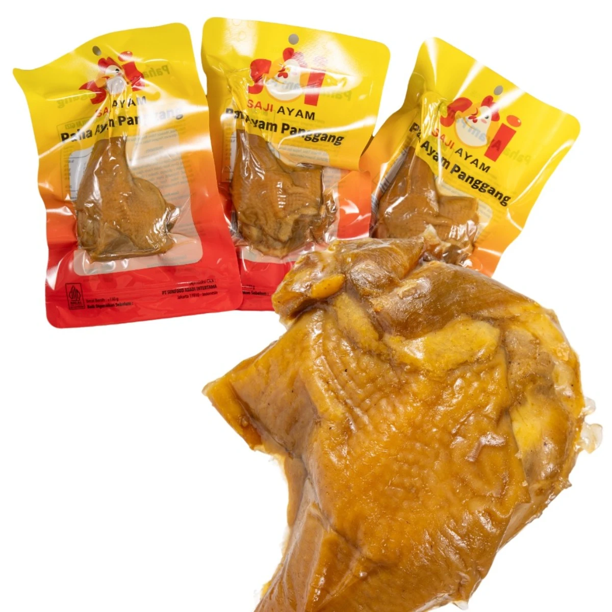SAJI AYAM Paha 1 PCS / Camilan Siap Saji Enak Bergizi Praktis Buat Travel foto 3