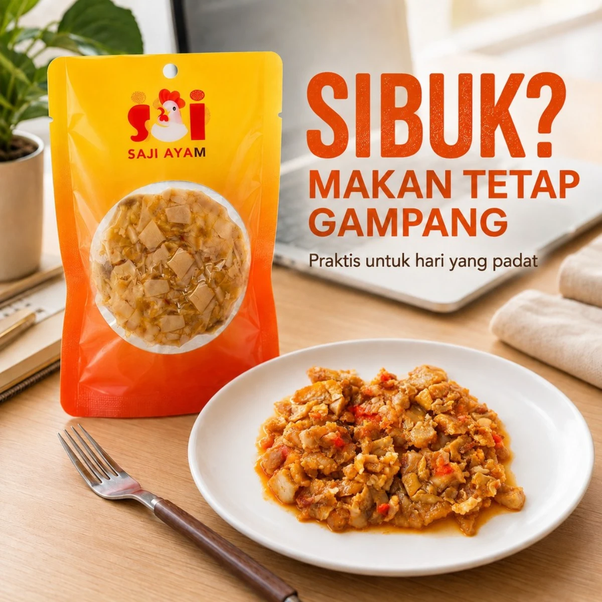 SAJI AYAM daging ayam boneless+putih telur ±12g(pcs) / Snack siap saji / Enak & Bergizi foto 4